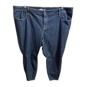Old Navy Womens Super Skinny Mid-Rise Denim Jeans Stretch Plus Size 24 Everyday